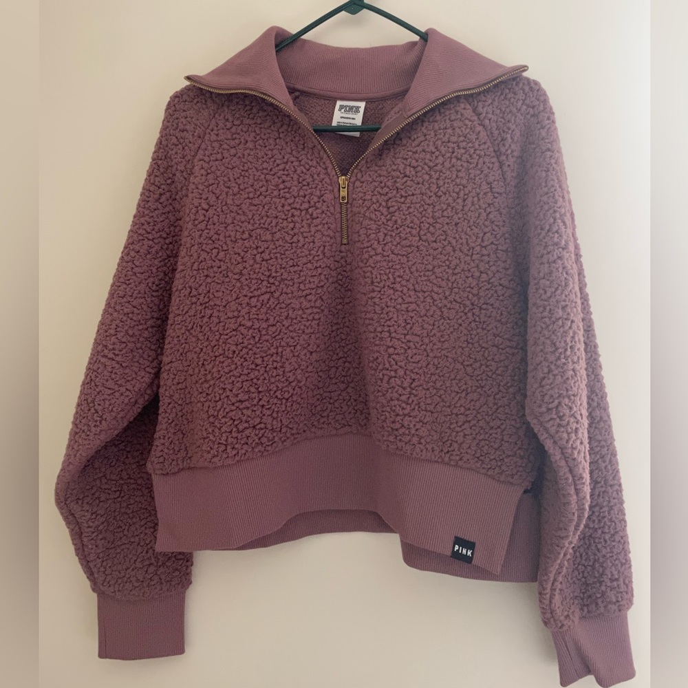 Victoria’s Secret Pink sherpa quarter-zip